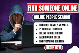 find someone online missing person and social media background check using osint