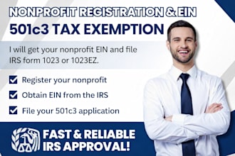 register your nonprofit, get ein and file 501c3 using form 1023 or 1023ez
