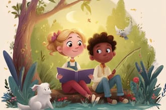 children story book illustration children story book