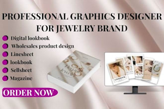 design wholesale product catalog, digital lookbook, linesheet for jewerly brand