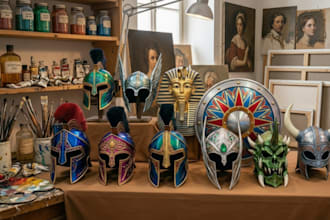3d print, paint, and ship your custom cosplay mask, helmet, or armor