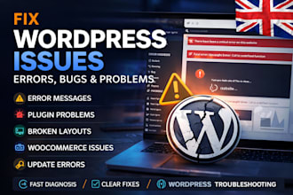 fix wordpress issues, errors, bugs, and website problems