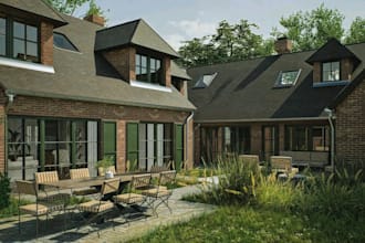 do 3d house visual interior and exterior 3d model and rendering with walkthrough