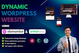 build a dynamic website using elementor and jetengine