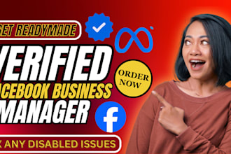 create fresh verified facebook business manager, ads account and fb ads manager