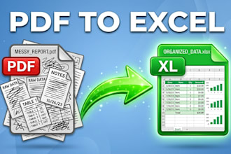 convert your PDF to excel
