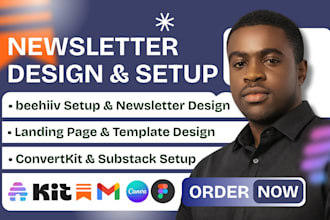 behiiv newsletter setup behiiv website design convertkit setup substack account