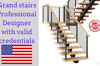 design creative staircase concepts and construction drawings for tx, fl, co