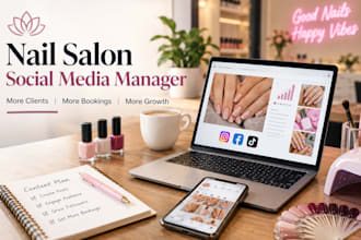 be your nail salon social media manager nail tech instagram marketing