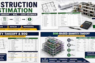 do construction cost estimation and quantity take off