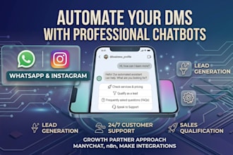 build an automated chatbot for whatsapp or instagram