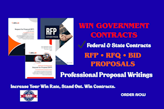 win government contract proposal, rfp rfq response, bid proposal writing