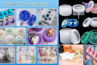 design custom silicone mold 3d mold box for resin soap jewelry stl in solidworks