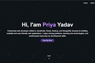 build a responsive react single page application