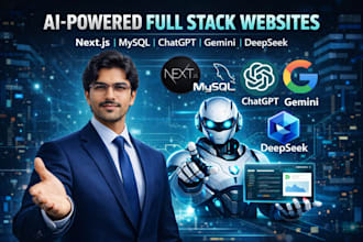 build ai integrated websites using nextjs mysql driven by existing ai models