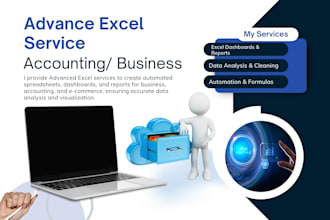 provide advanced excel services for business and accounting