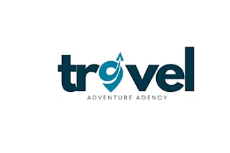 design tour travel adventure resort beach logo