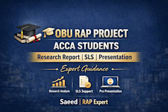 provide expert support for obu rap project, guidance and mentoring