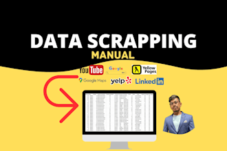 do manual data scraping and data entry for you