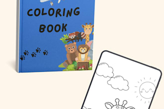 a perzonalized kids coloring book