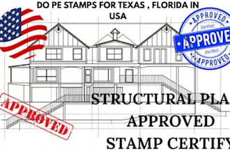 do licensed pe stamp for florida texas mep city permit floor plan
