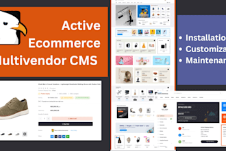 setup professional active ecommerce cms for your online business