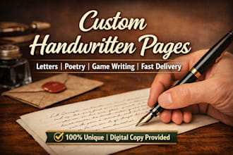 beautiful handwritten notes, letters, and documents