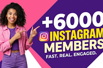 grow instagram followers with 6000 real users