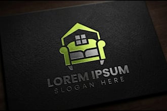 design a stylish and modern sofa logo for your brand