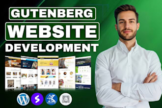 create a gutenberg wordpress website using gutenberg blocks or kadence blocks