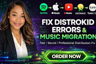 fix and migrate your music distribution on distrokid and tunecore