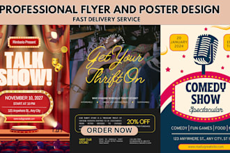 design professional flyer, poster, or event flyer design