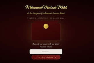 design offline responsive invitation