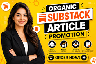 promote your substack article page organically for more readers
