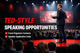 find tedx speaking opportunities and tedx event organizer contact leads