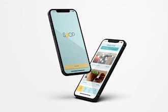 design modern mobile app UI UX in figma