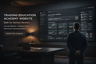 build forex membership website with client portal and subscription features
