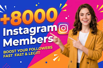 upgrade 8,000 instagram followers