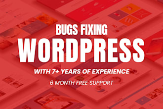 quickly fix wordpress issues, fix wordpress errors, bugs, fix wordpress website