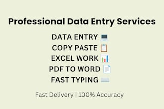 pdf to word typing and data entry