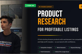 do amazon product research for profitable listings