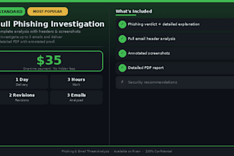 investigate emails and provide a security report