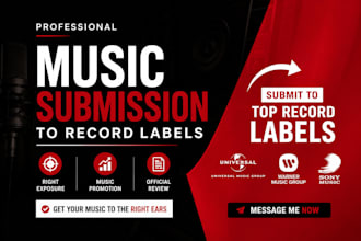 submit your music to record labels that fit your genre
