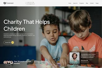 build charity website, donation, ngo, home care, non profit, senior care website