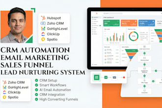 do hubspot workflow zoho crm ghl click up email marketing spotio lead nurturing