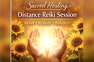 provide a gentle distant reiki healing for life balance