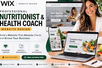 design wix nutritionist website for dietitians holistic wellness and therapists