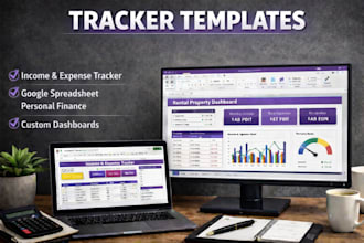 create a google sheets expens tracker and finance dashbord
