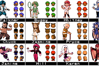 create custom pokémon style pixel art sprite aseprite for games, avatars