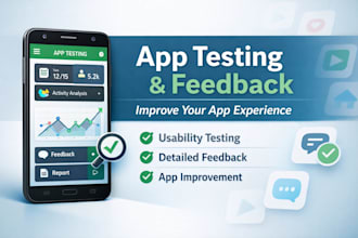 test your android app and provide detailed user feedback